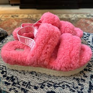 UGG Pink Lamb Slippers US 11